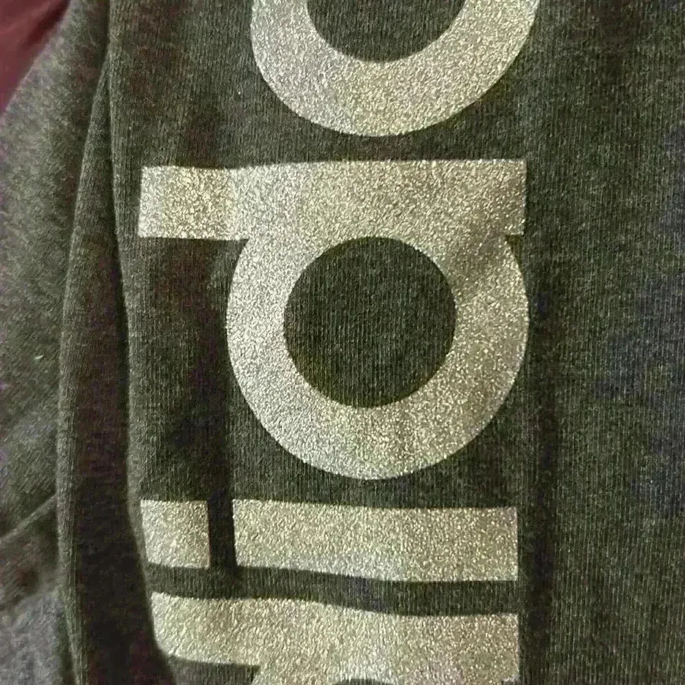 Women's XS Adidas LEGGINGS with glitter logo on leg athletic sz xs grey - Image 5