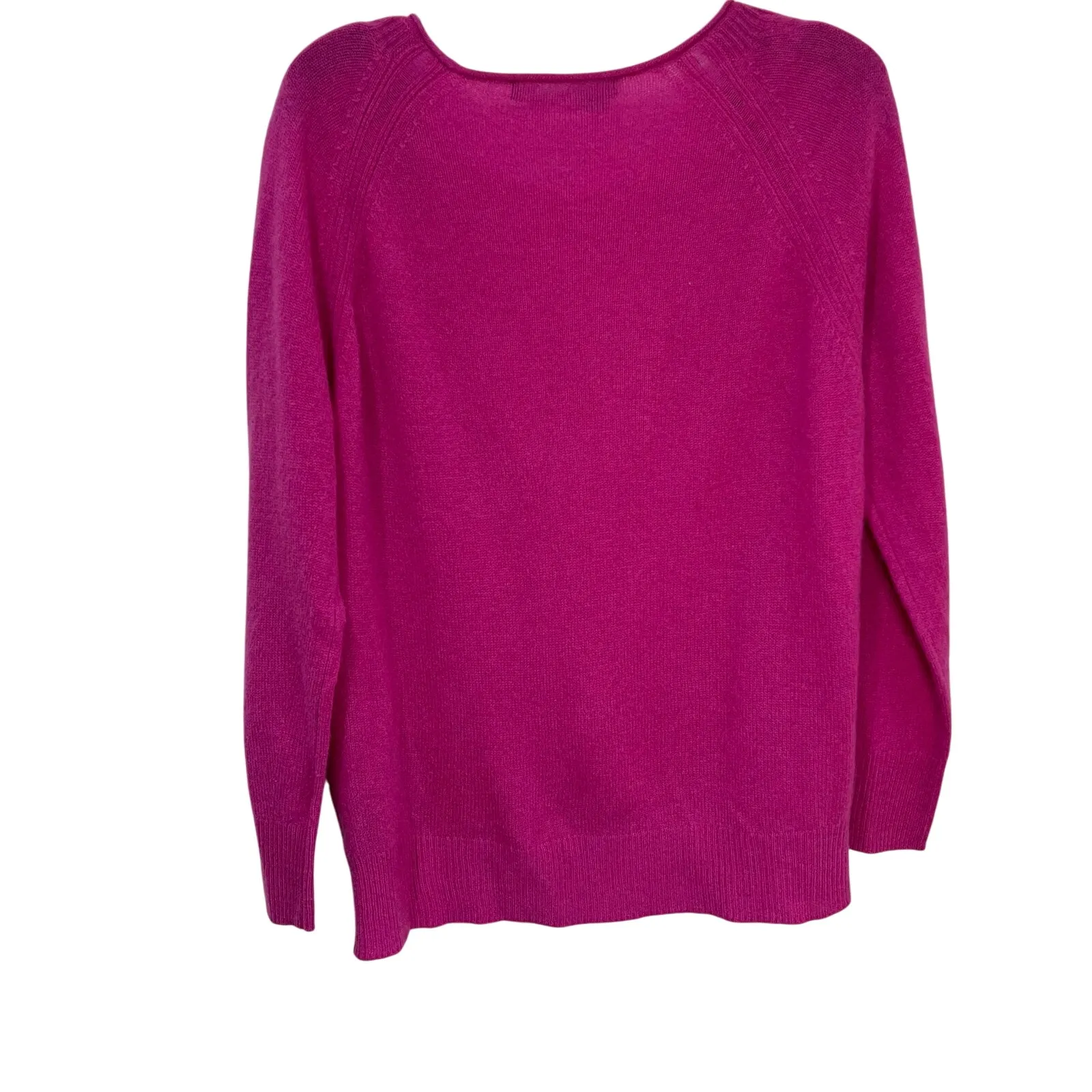 360Cashmere Pink Crewneck Sweater Soft Lightweight Luxury Knit Women’s Sz S - Image 2