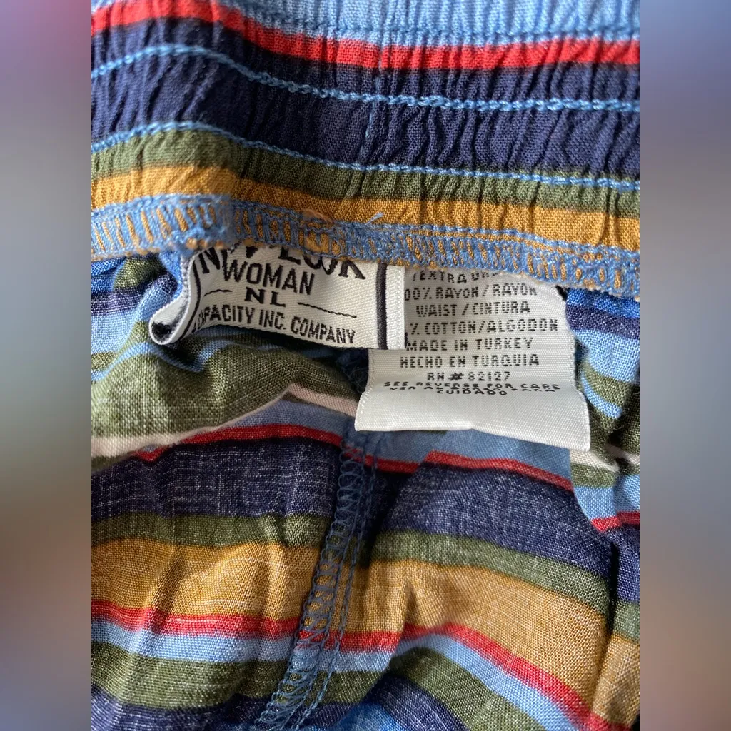 New Look Stripe Western Button Yoke Cowgirl Americana Rodeo Maxi Skirt - Image 3