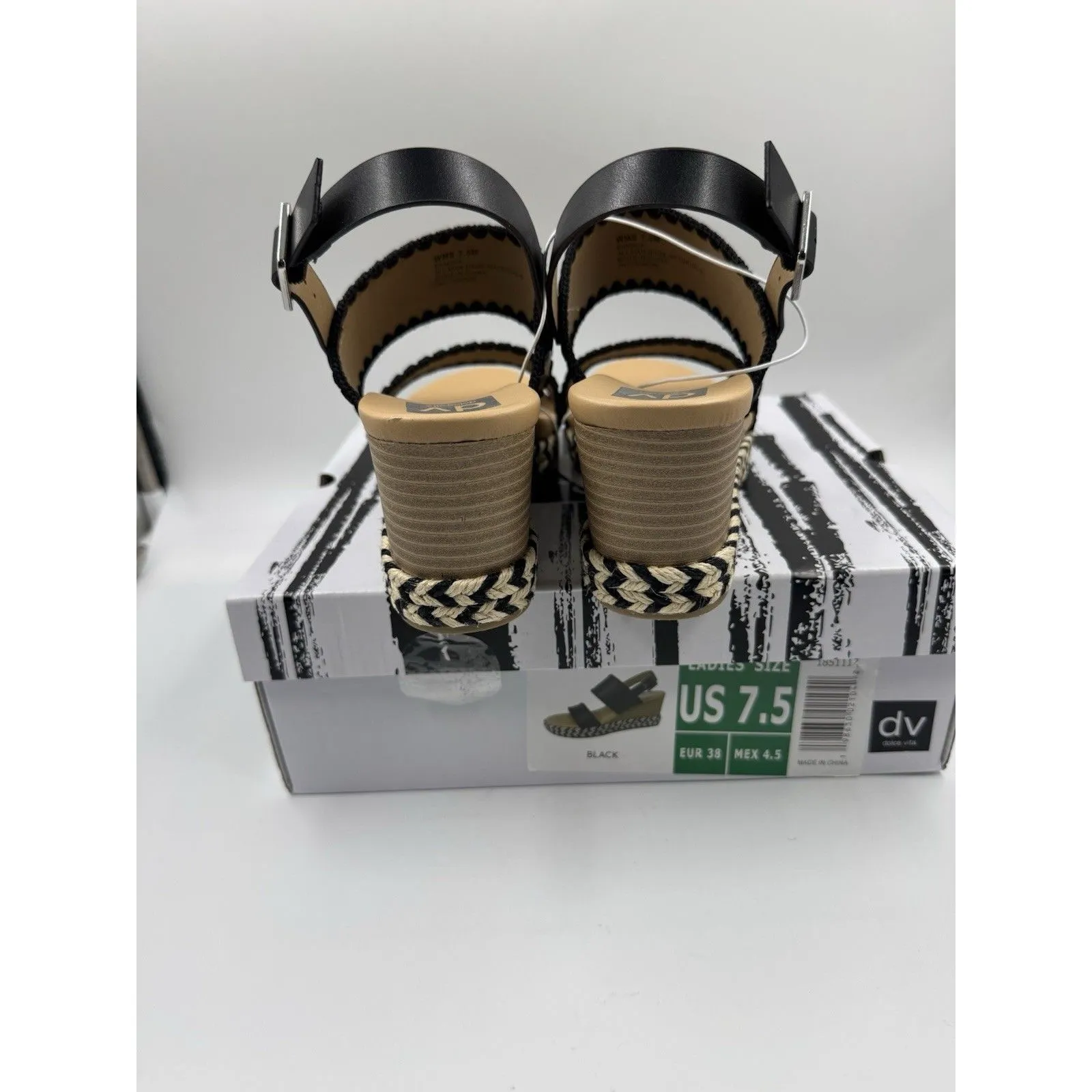 DV by Dolce Vita Women's Esmaya Wedge Sandals Size 7.5 Black - Image 4