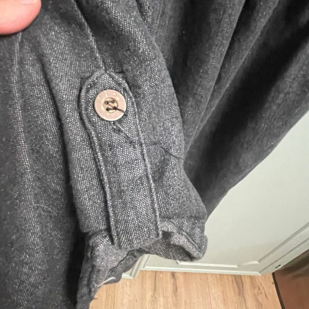 Caren Sport Womens Romper Size 2X Denim Look Smocked Accents Plus Curvy - Image 4