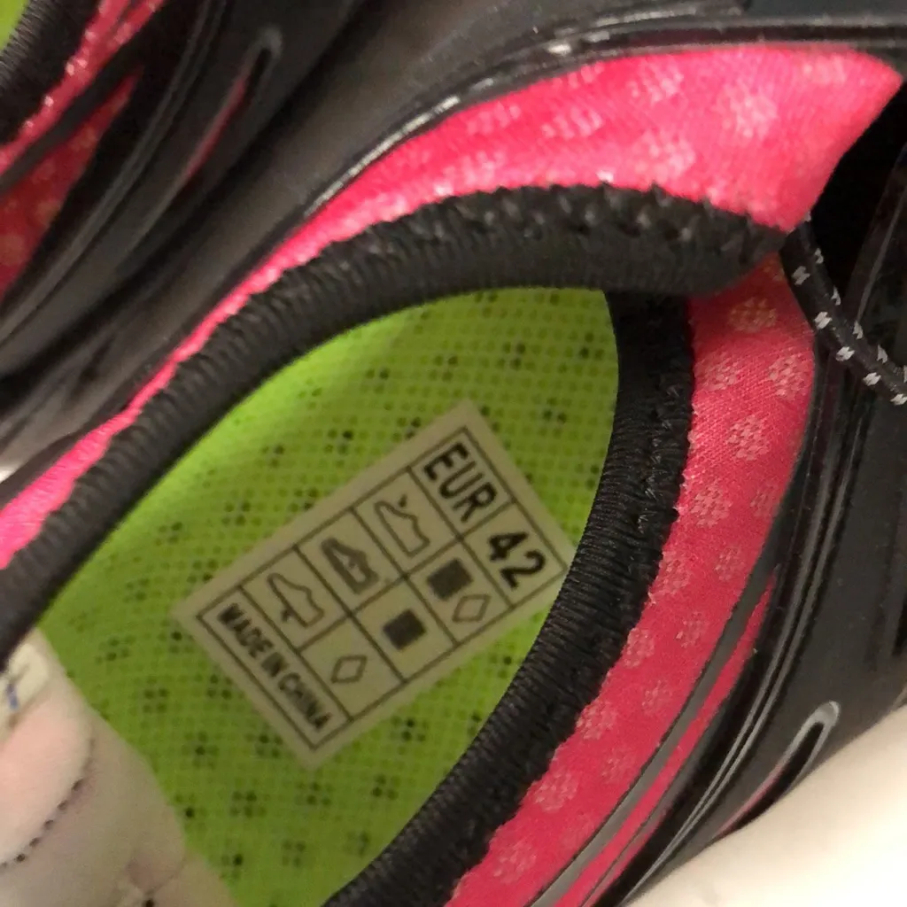 UBFEN hot pink women’s water shoes beach swim lightweight boating shoes‎ 42/9 Black - Image 6