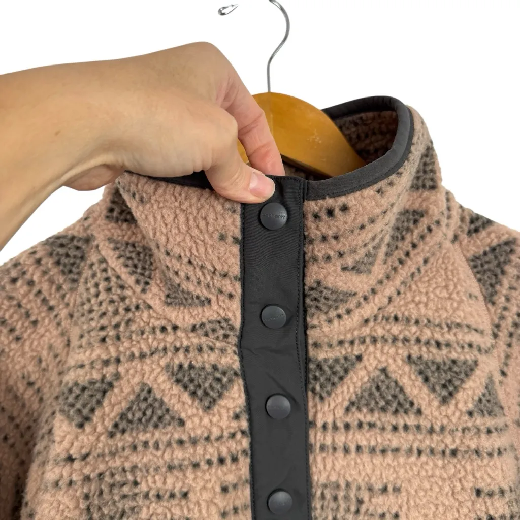 Carhartt T Snap Fleece Sweatshirt Desert Taupe Aztec Women’s XXXL OJ4991-W Pink - Image 9