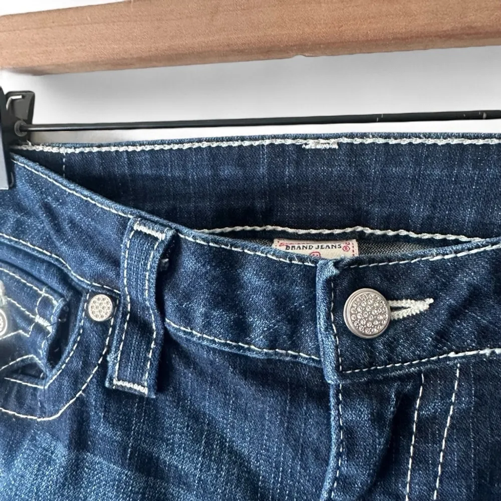 True Religion Becky Bootcut Jeans Size 32 Dark Wash Made in USA - Image 4