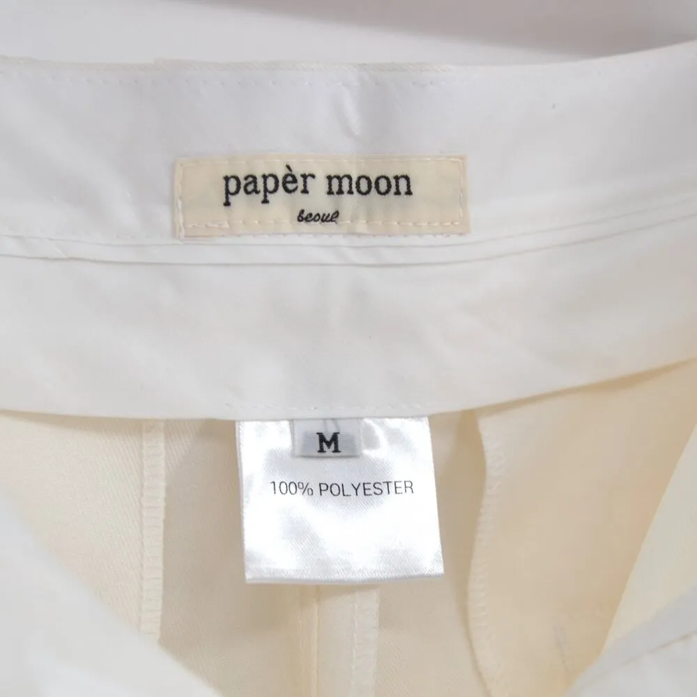 NEW Frankie Shop Bryne Pedal Pushovers Ivory Women's M Knee Length Chino Shorts White Size M - Image 7