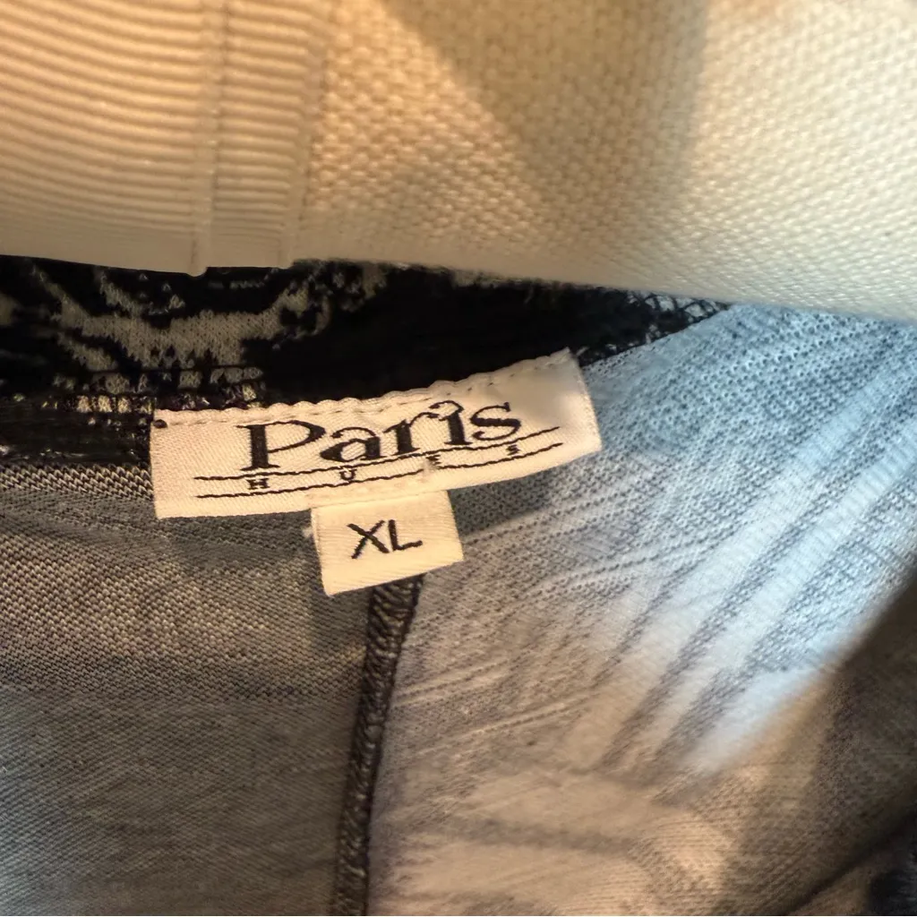 Aris Monochrome Geometric Blazer Black Size XL - Image 3