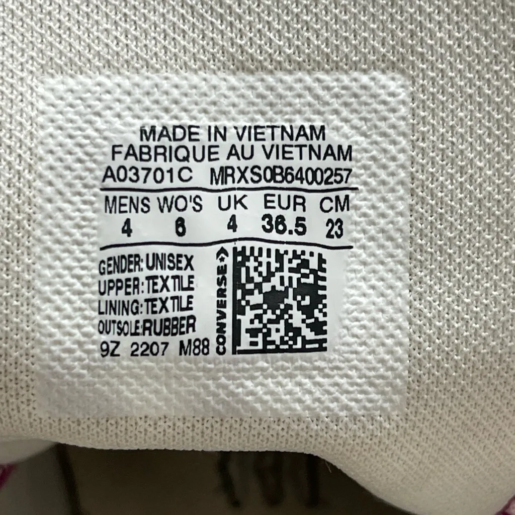 Converse Chunk Taylor All Star Lugged 2.0 Platform Shoes Women’s Size 6 Purple - Image 8