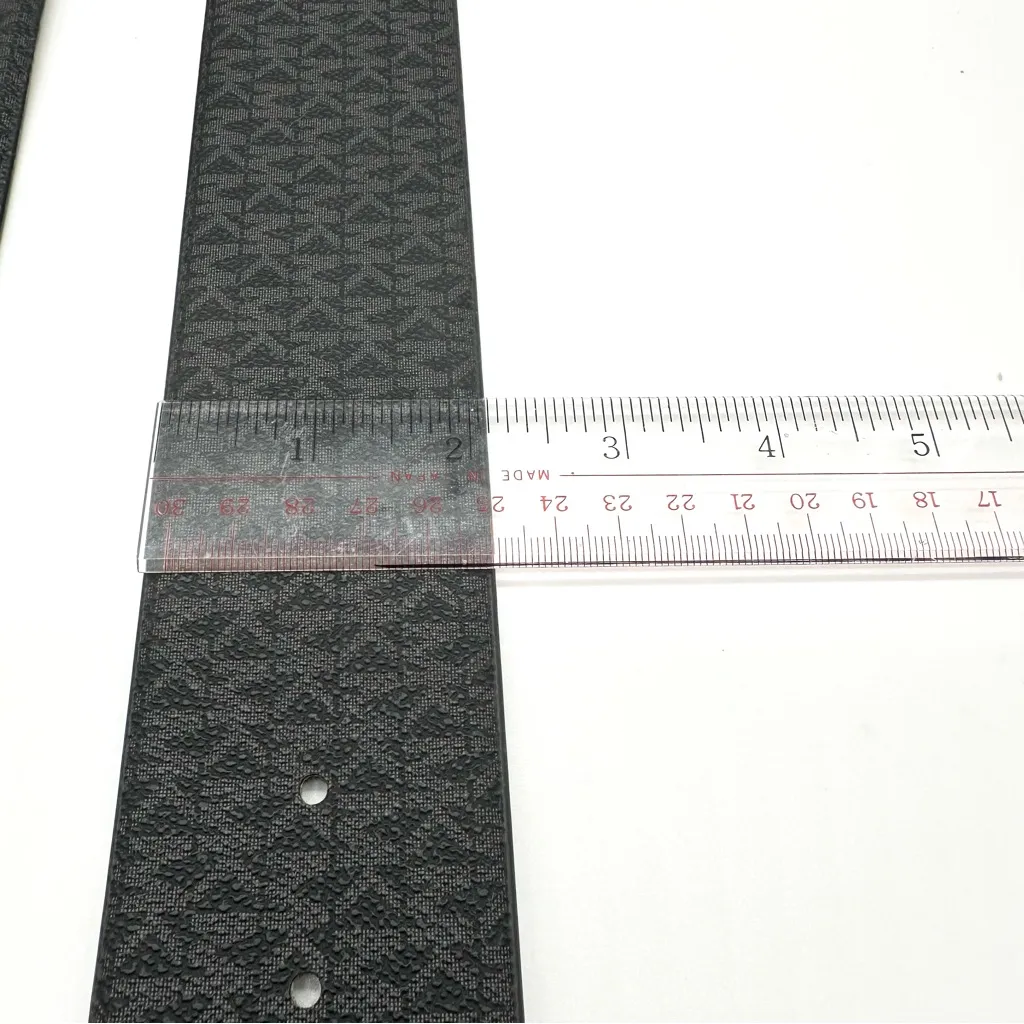 Michael Michael Kors Accessories Elastic Mk Logo Buckle Belt Black Size L/Xl New - Image 9