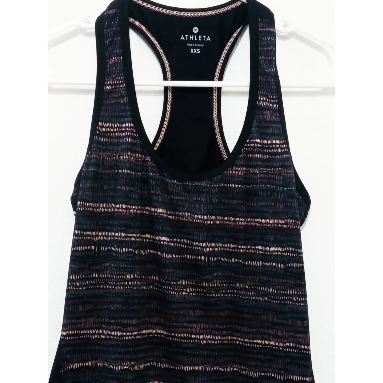 Athleta Women's Tank Top Shirt Retreat Print Chi Racerback Size XXS - Image 2