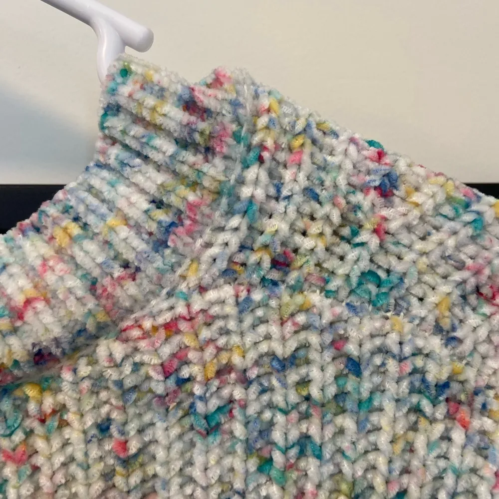 NWOT | Seven7 women’s multicolored plush sweater‎ — XL - Image 8