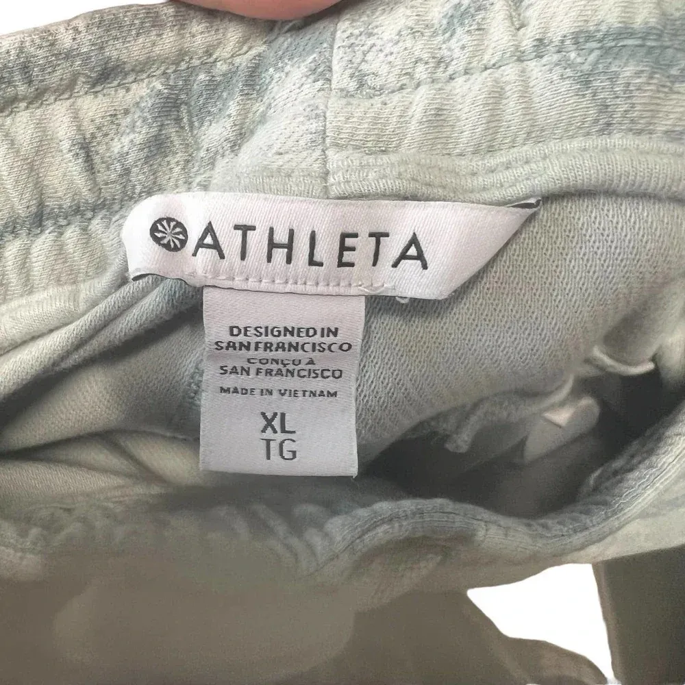 Athleta Farallon Jogger Fog Camo Coast Sweatpants‎ Green Size XL - Image 10
