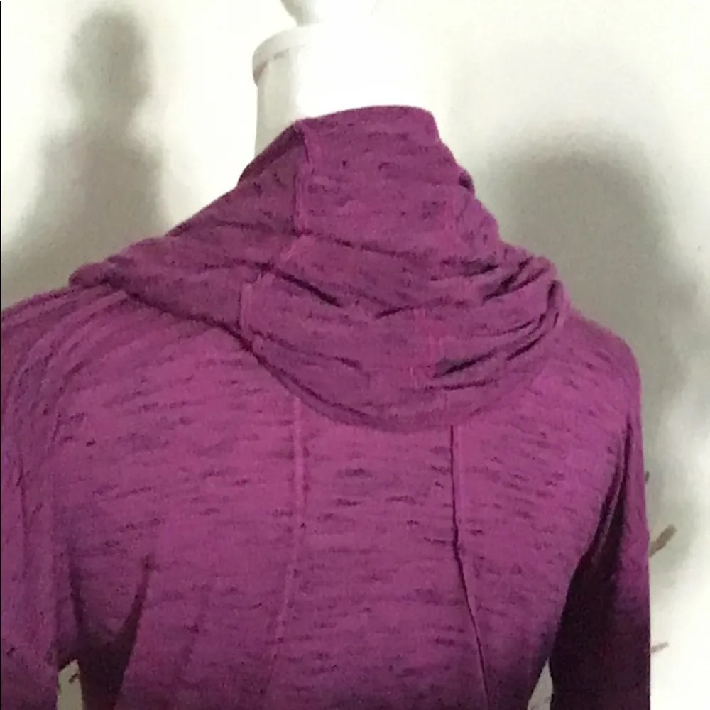 Calvin Klein Performance Athleisure Hooded Long Sleeve Cowl Neck Activewear Top - Image 9