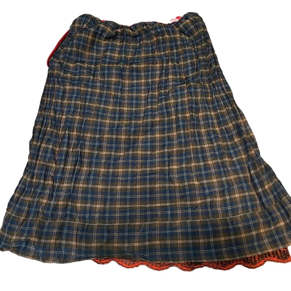 Marc Jacobs Reversible Plaid Red skirt - Image 3