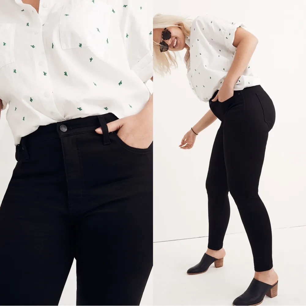 Madewell • 10" High-Rise Skinny Jeans in Carbondale Wash black plus size - Image 6