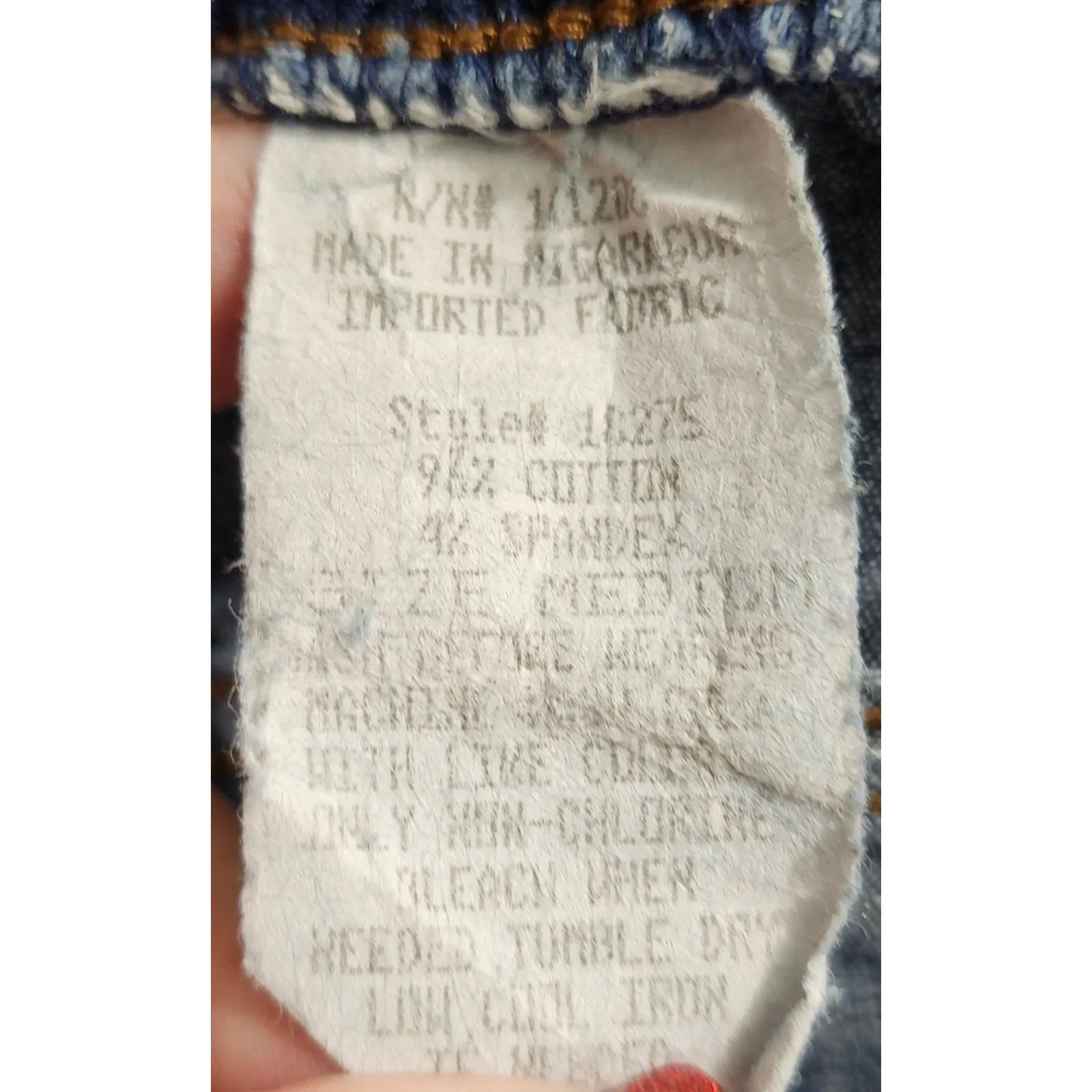 Soft Surroundings Denim Pants Pull On Elastic Waist Flare Leg Jeans Medium - Image 4