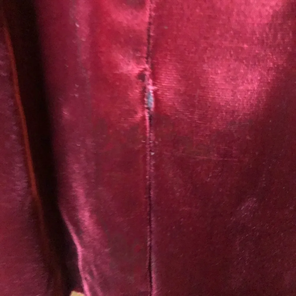 Vintage Liz Claiborne Dresses Burgundy Red Velvet Sweetheart Neckline Dress 10 - Image 12