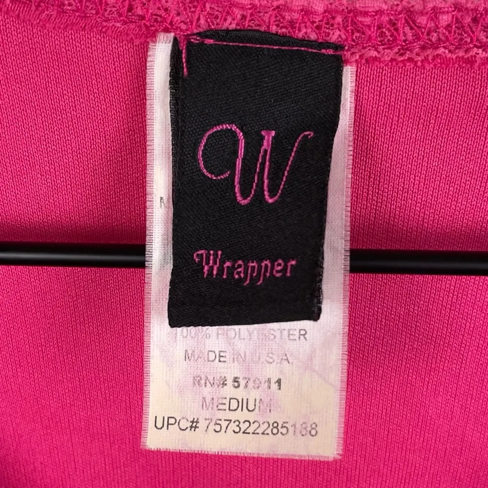 Vintage Y2K Wrapper Pink Lace V-neck Babydoll Top Blouse Size Medium Fairycore - Image 5