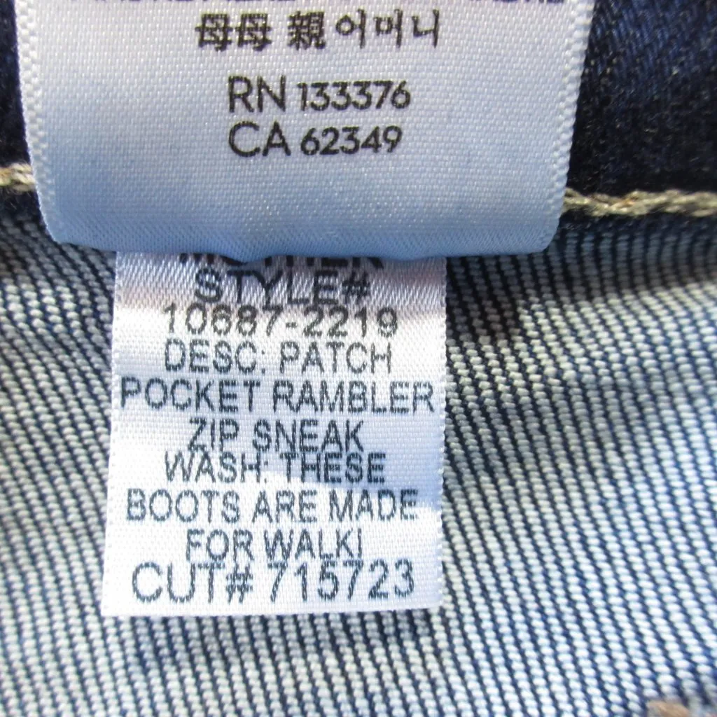 NWT Mother Patch Rambler Zip Sneak in These Boots Are Made For Walking Jeans 28 Blue - Image 7