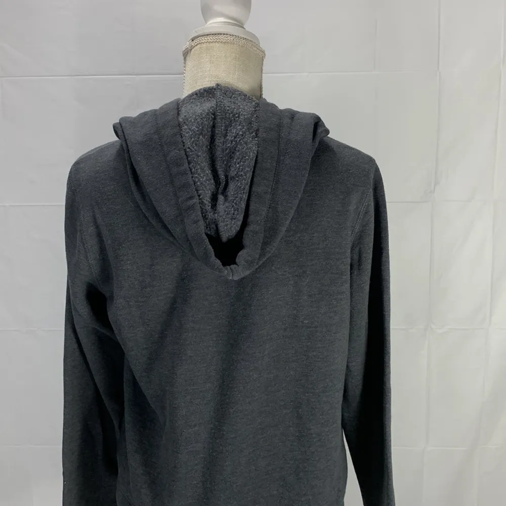 Aeropostale Cropped Dark Gray Hoodie Size Medium - Image 8