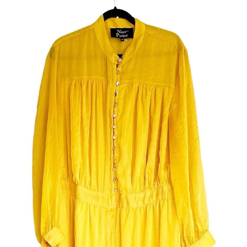 NWOT NINA PARKER Trendy Plus Size Button - Image 9