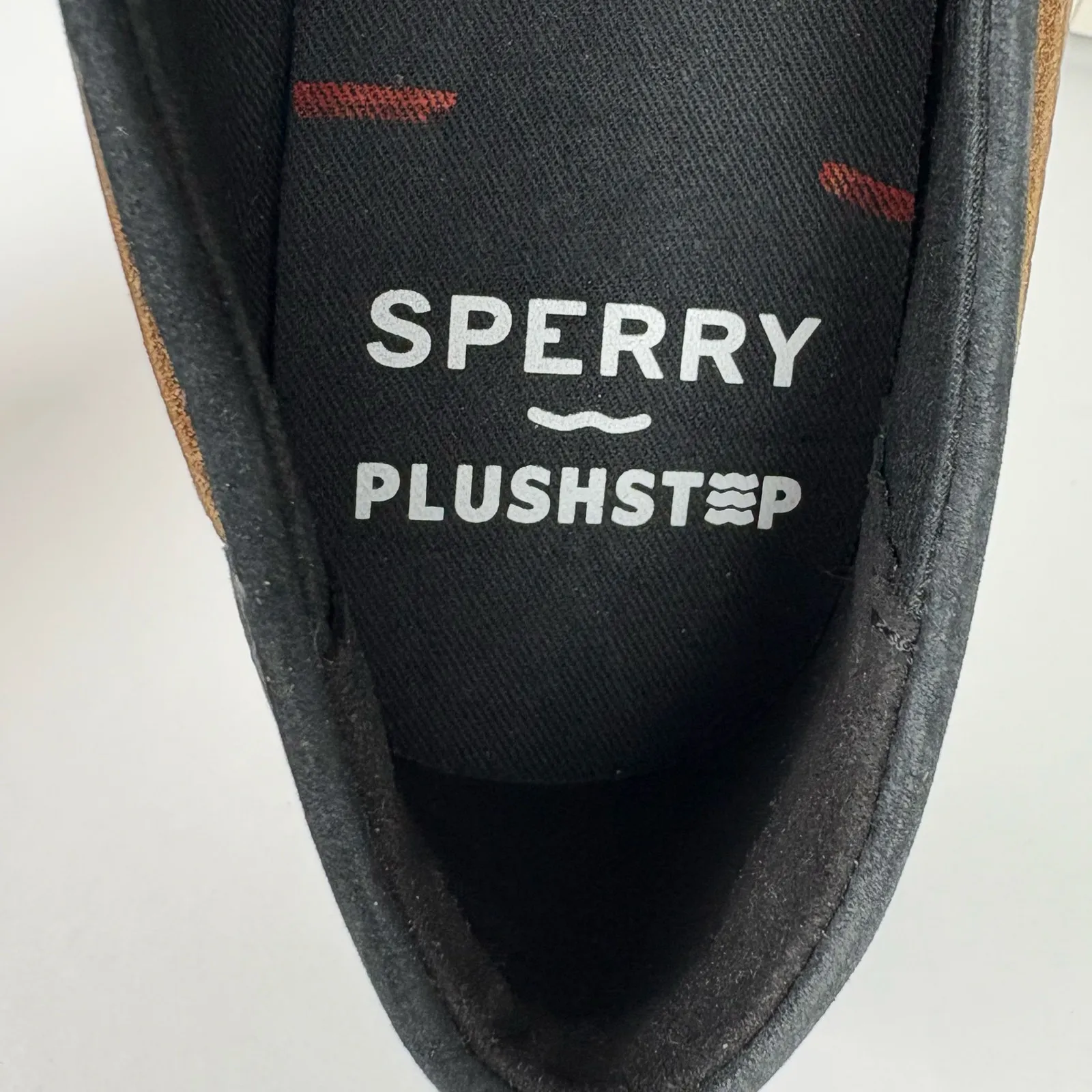 Sperry Womens Cruise Plushstep Boat Shoes Lug Outsole Black Leather Size 9 - Image 5