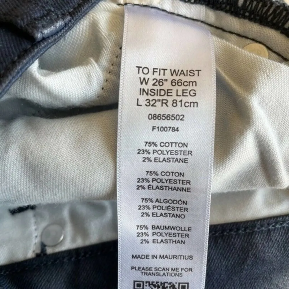 Asos Straight Leg Jean  Stretch Pockets Denim 26 - Image 3