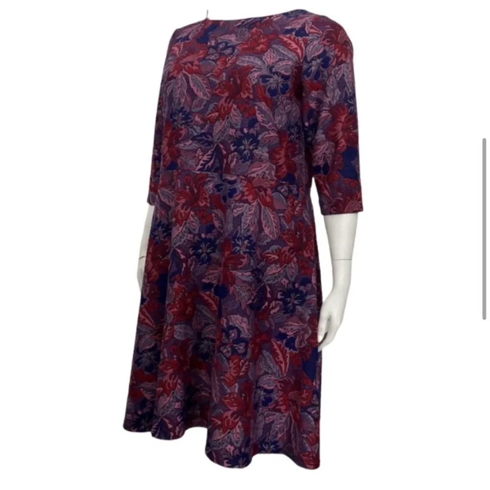 Leota Dia & Co Jacquard Floral Dress Size 14/16 - Image 3