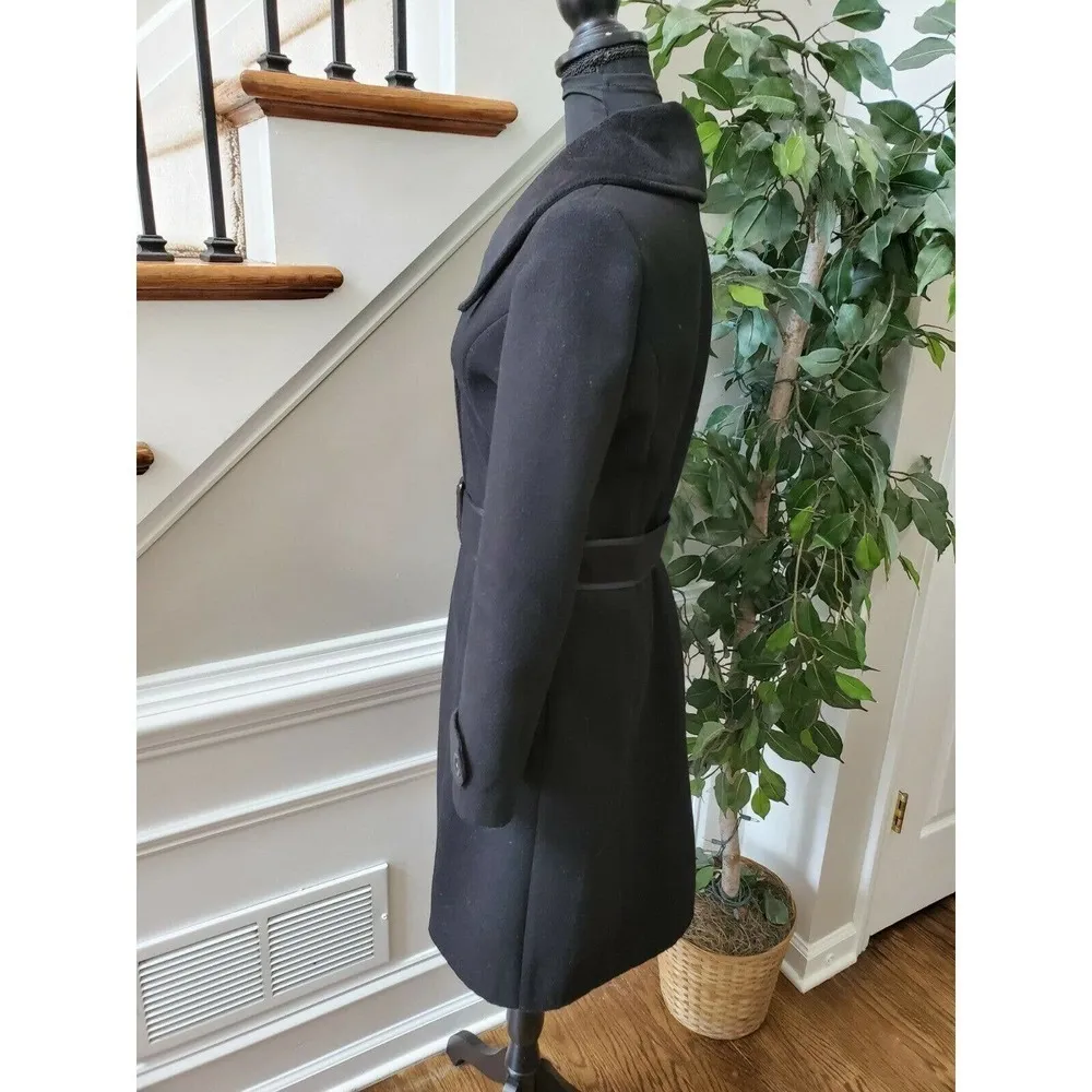 Pepita Women's Black Stylish Long Sleeve Buttons Casual Long Coat Size X - Image 6