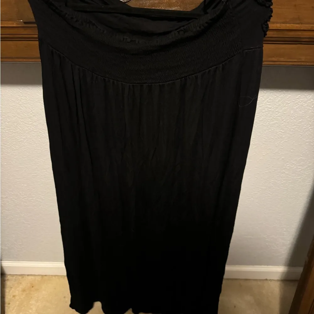 Design History Black Ruched Maxi Coverup - Image 2