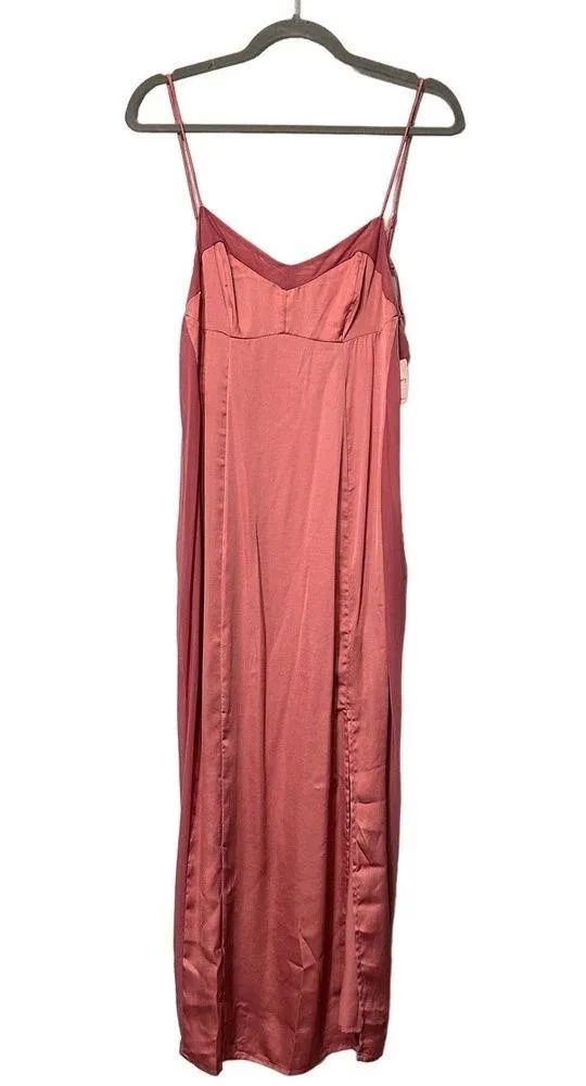 Free People X Intimately FP City Cool Midi Slip Dress Mesh Panel Size Medium NWT - Image 4