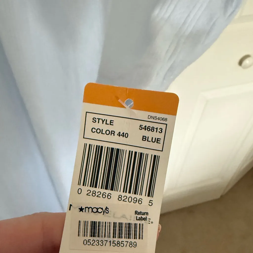 NWT Miss Elaine Cuddleknit Long Sleeve Sleep Dress Nightgown Size Small Blue - Image 3