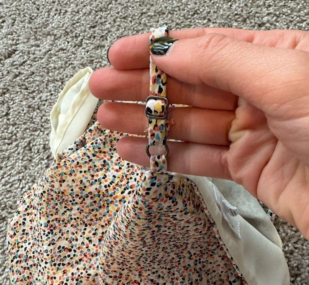 Scalloped Confetti Low Cut Women’s Multicolored Tank Top - Image 5