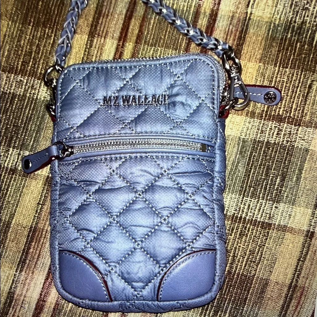 MZ Wallace Quilted Crossbody Bag in Blue - Image 6
