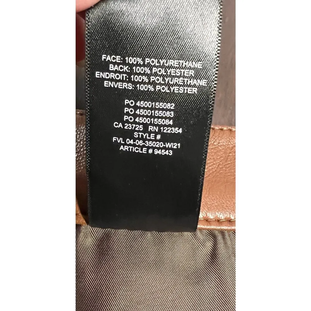 Aritzia Wilfred Melina 5" Short Women's High Waisted Cognac Sz 4 NWT Brown - Image 5