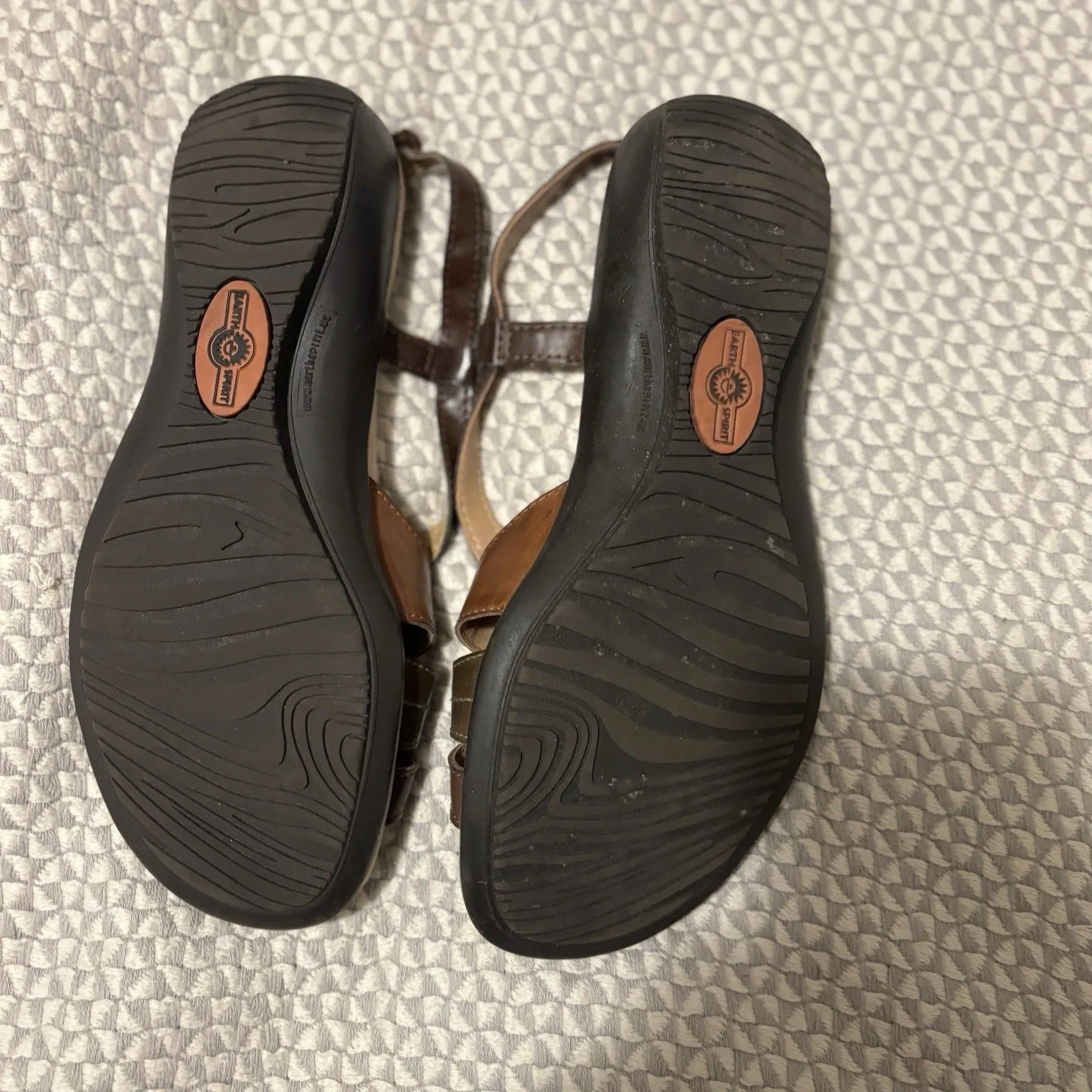 Earth Spirit Leather Sandals Womens 8 Multi Color Comfort Walking Strappy Shoes - Image 10