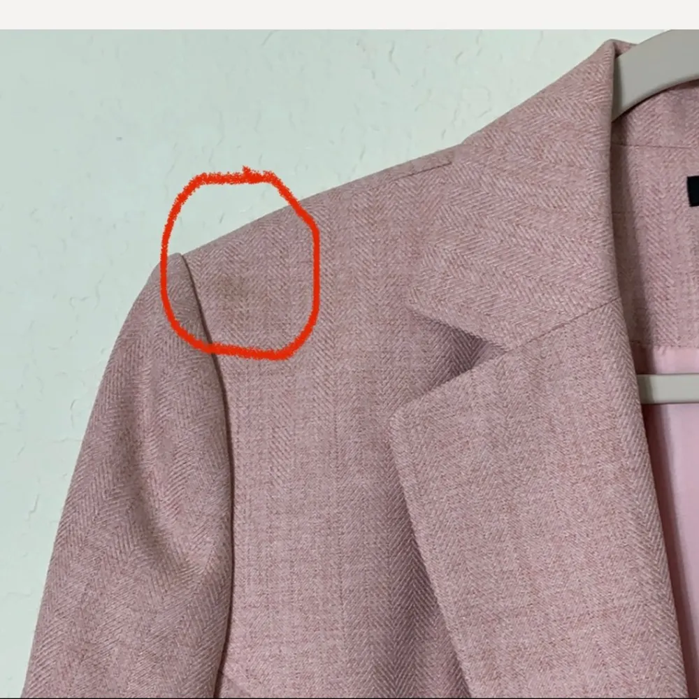EAST 5TH *small flaw* Womens Light Pink Blazer Jacket - Image 4