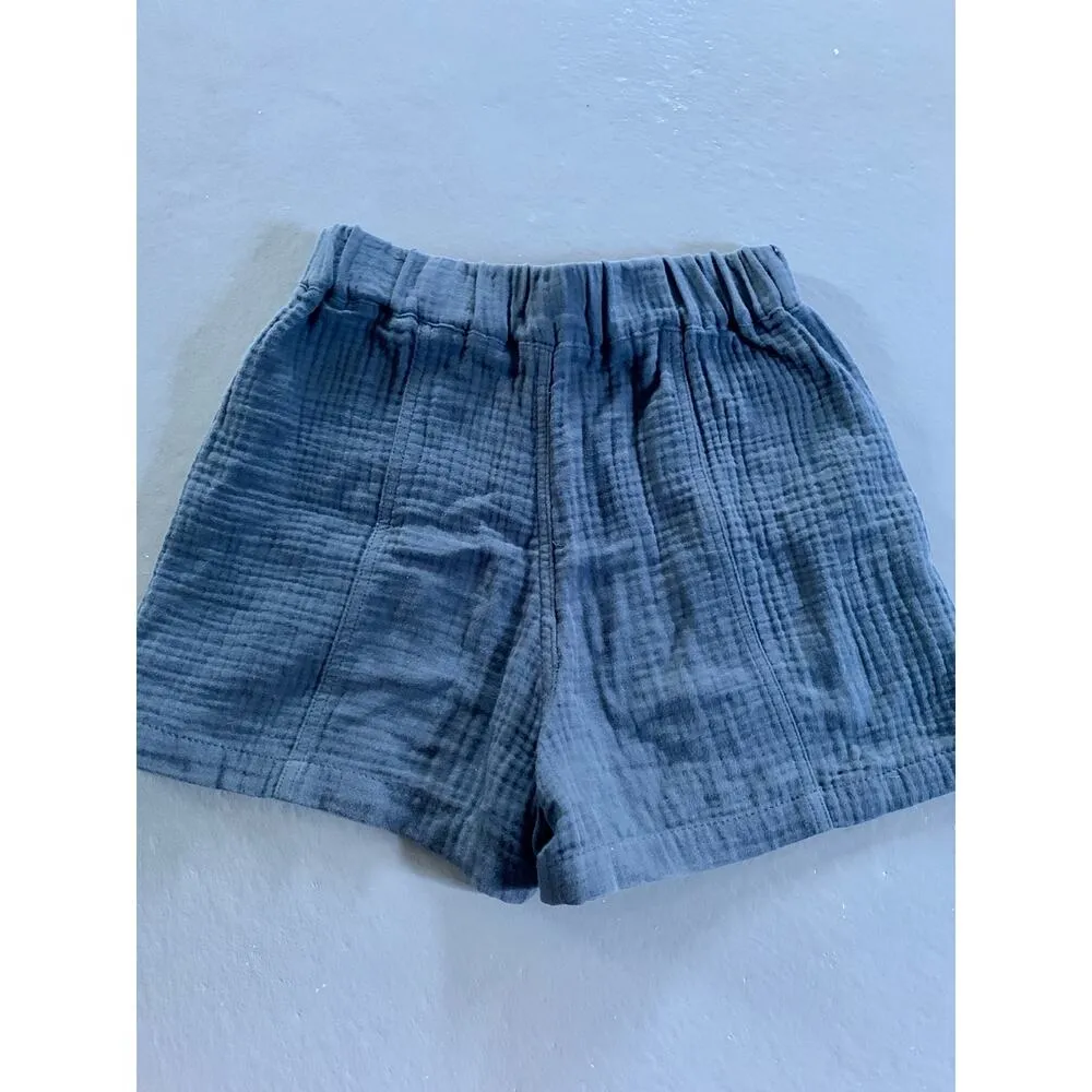 Madewell Womens Gray Gauze Cotton Comfy Shorts XXS - Image 3