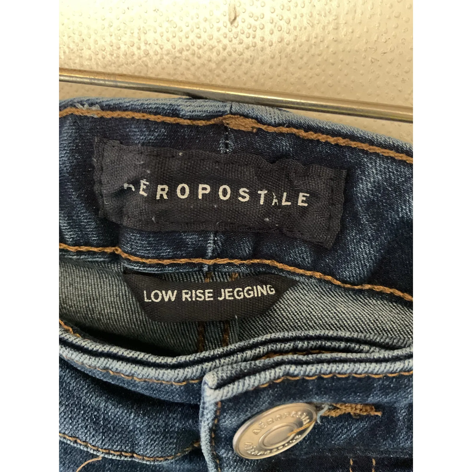 Aero Skinny Jeans Women Size 4 Dark Wash Stretch Mid Rise Denim Blue - Image 6