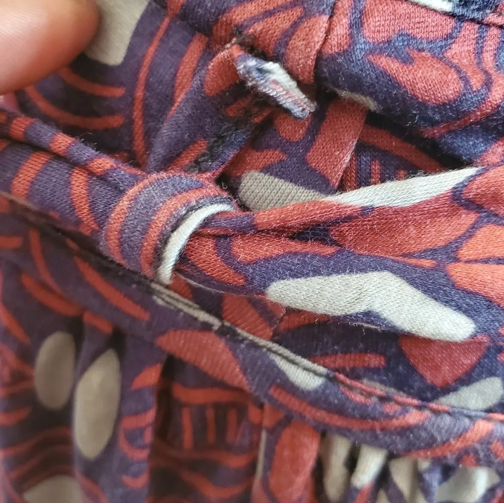 🔥SALE🔥NWT! Aryeh Tribal Print Red Gray Mini Sun Skirt L - Image 8