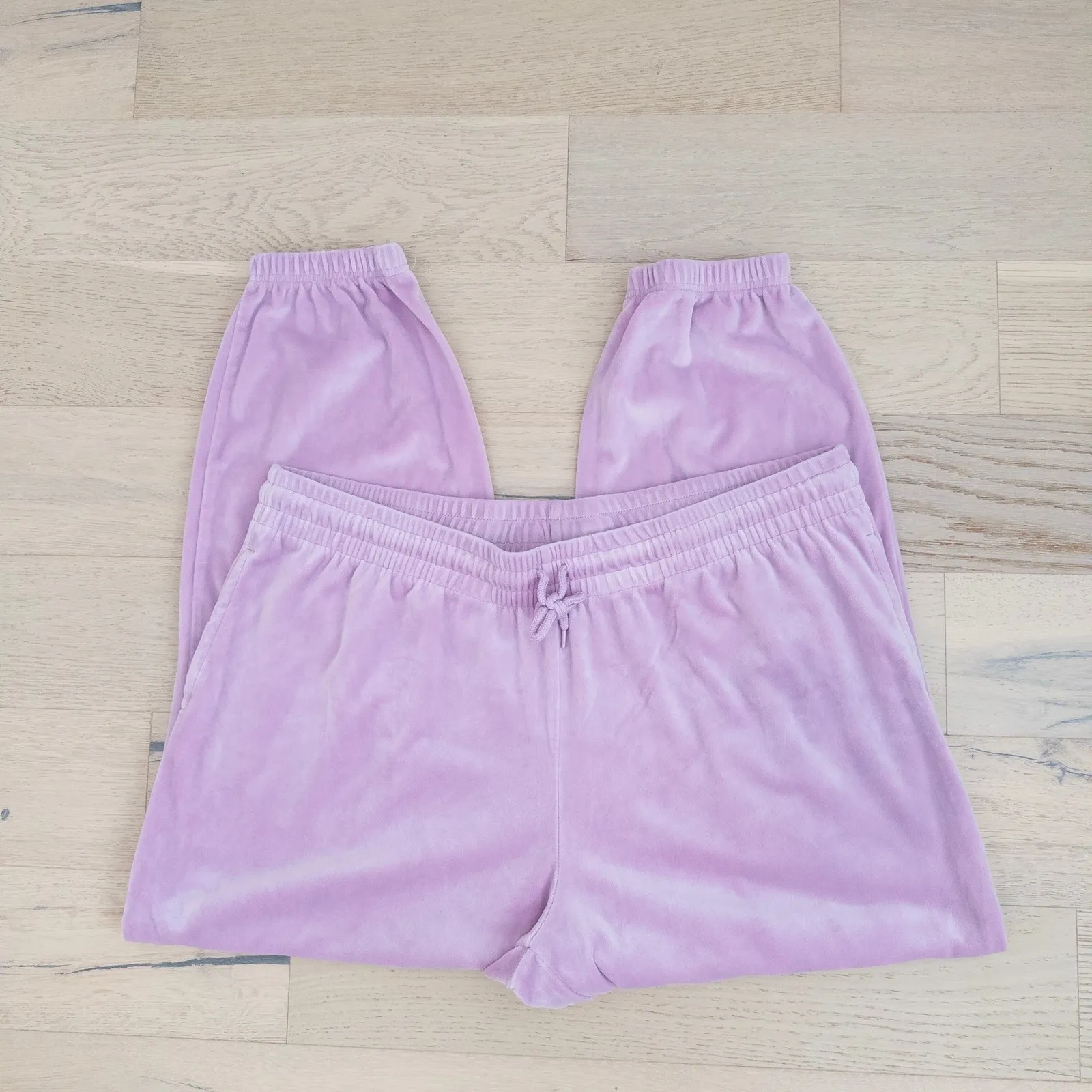 Avia Womens Velour Joggers Size 3XL Pink Lounge Athleisure Cozy Stretch Soft - Image 2