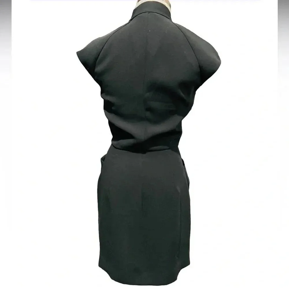 & Other Stories Hour glass Black mini dress Size 6 - Image 8