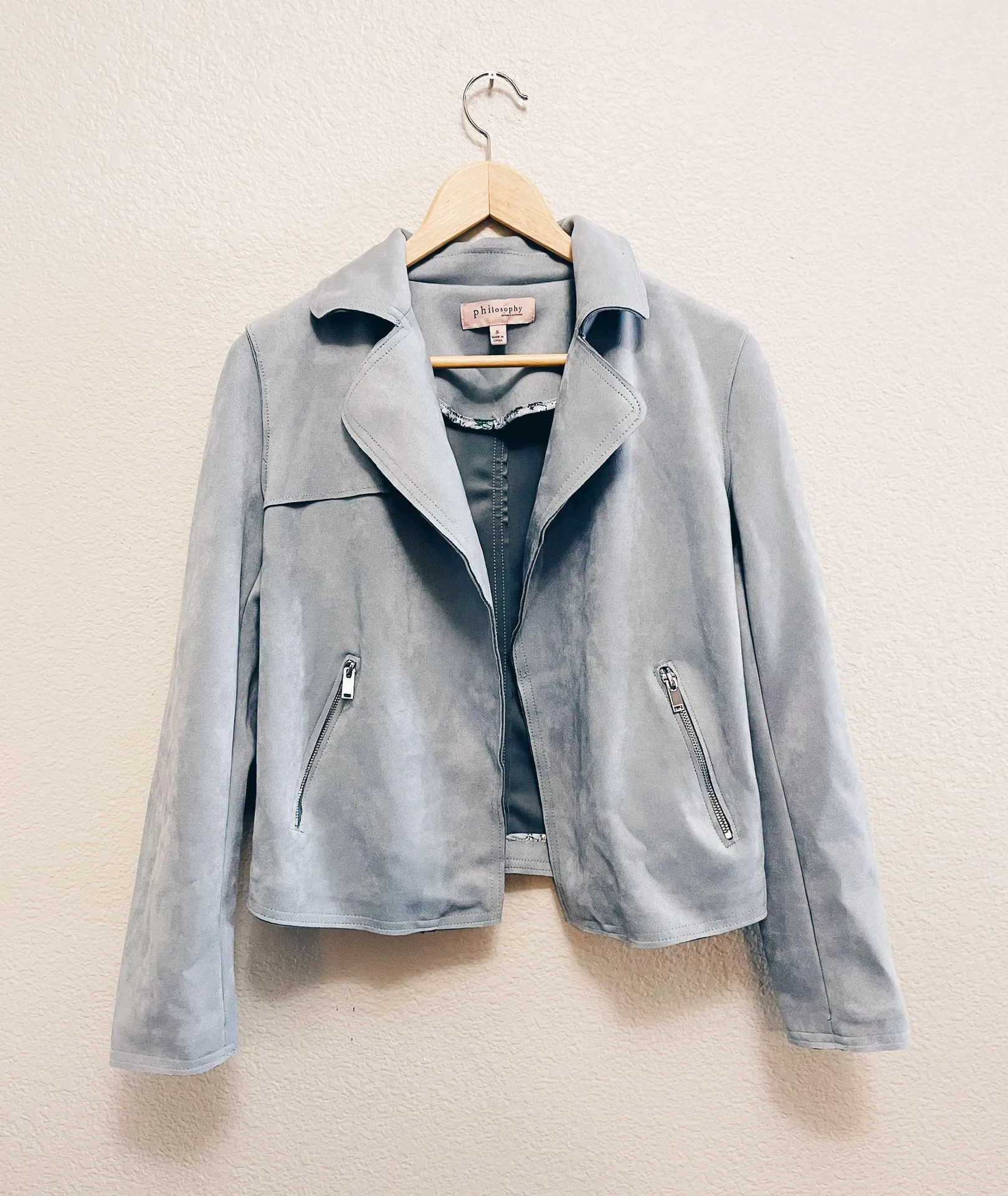 Philosophy blue suede blazer - Image 3