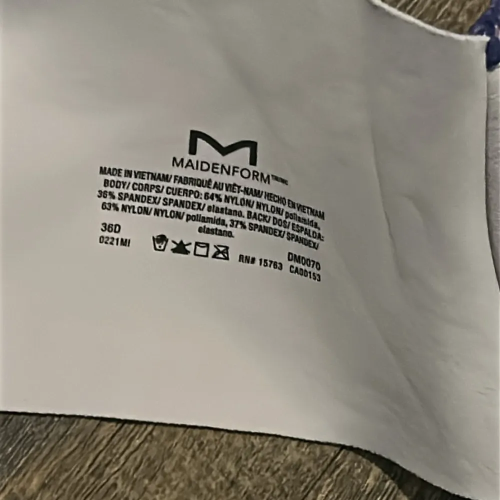 Maidenform Underwire T Shirt Bra 36D Convertible Dreamwire No Poke Floral DM0070 - Image 5