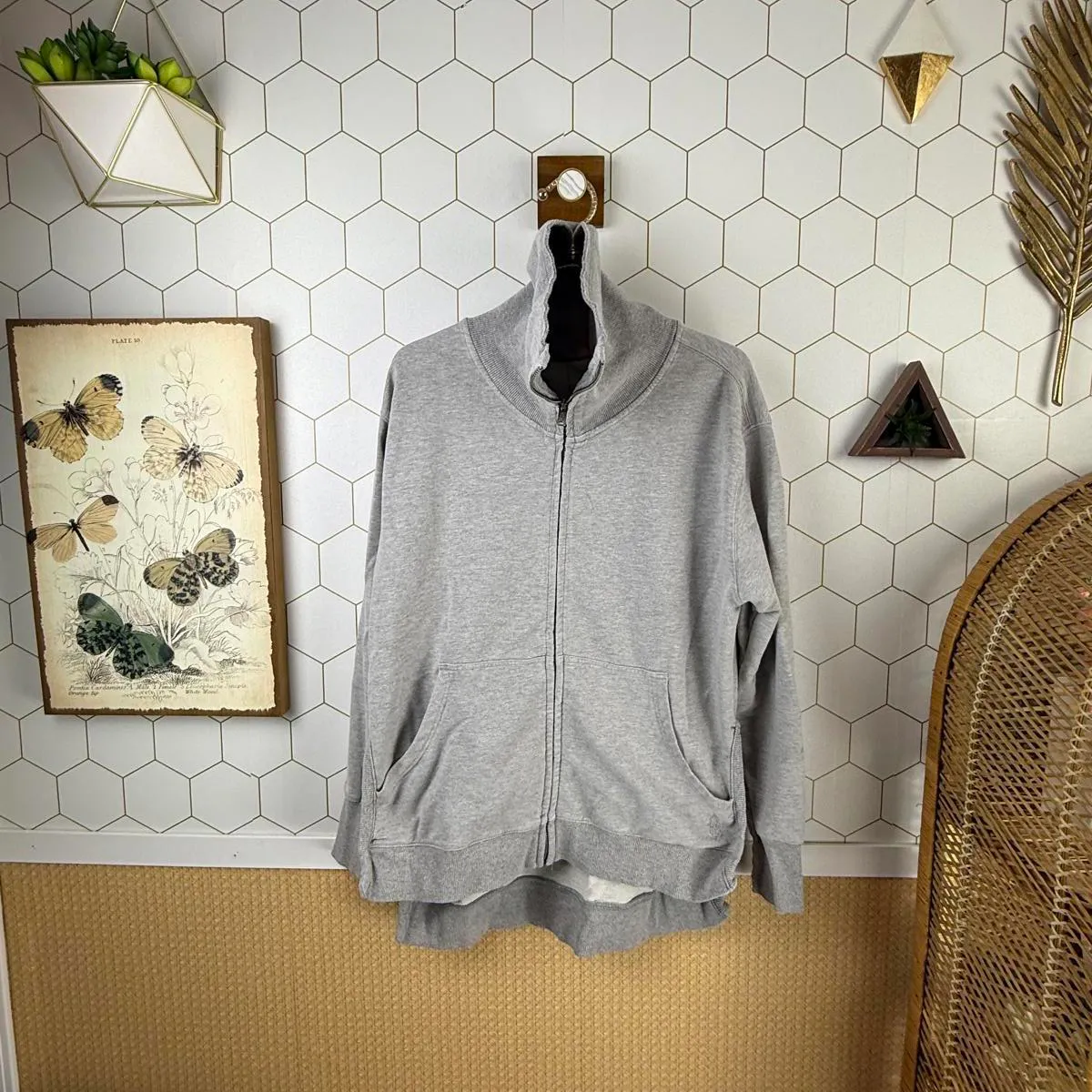 FP Movement Light Gray Oversized Zip - Image 3