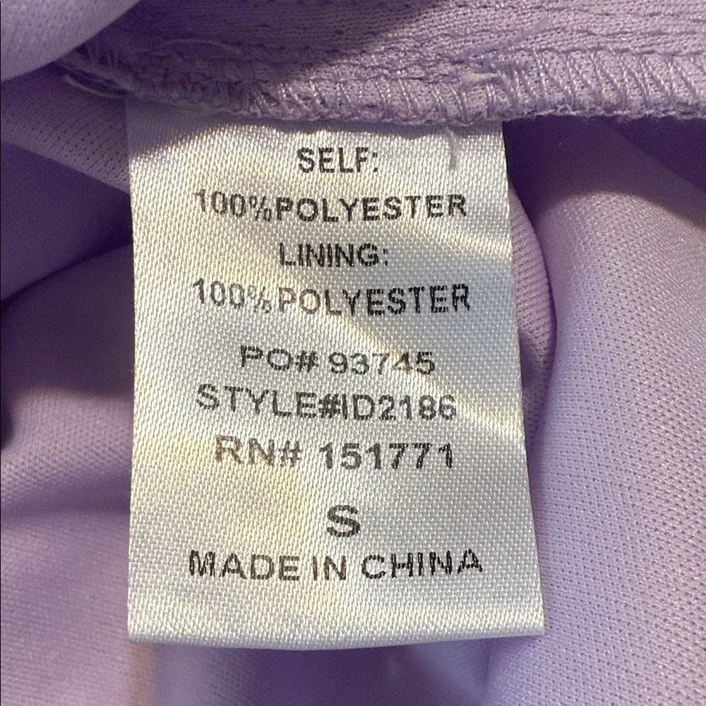 Les Lis Purple Lavender Iridescent Sequin Mini Dress - Image 10