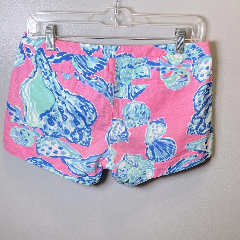 Adie Pink Pout Barefoot Princess Shorts Seashell Pink Blue Size 0 - Image 3