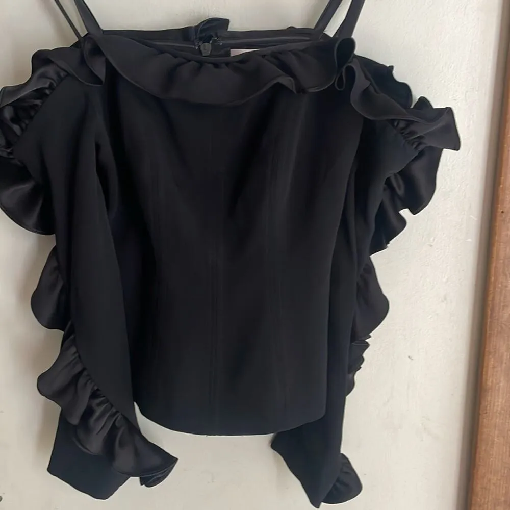 CINQ A SEPT Macie Top Off-the-Shoulder Ruffle - Image 4