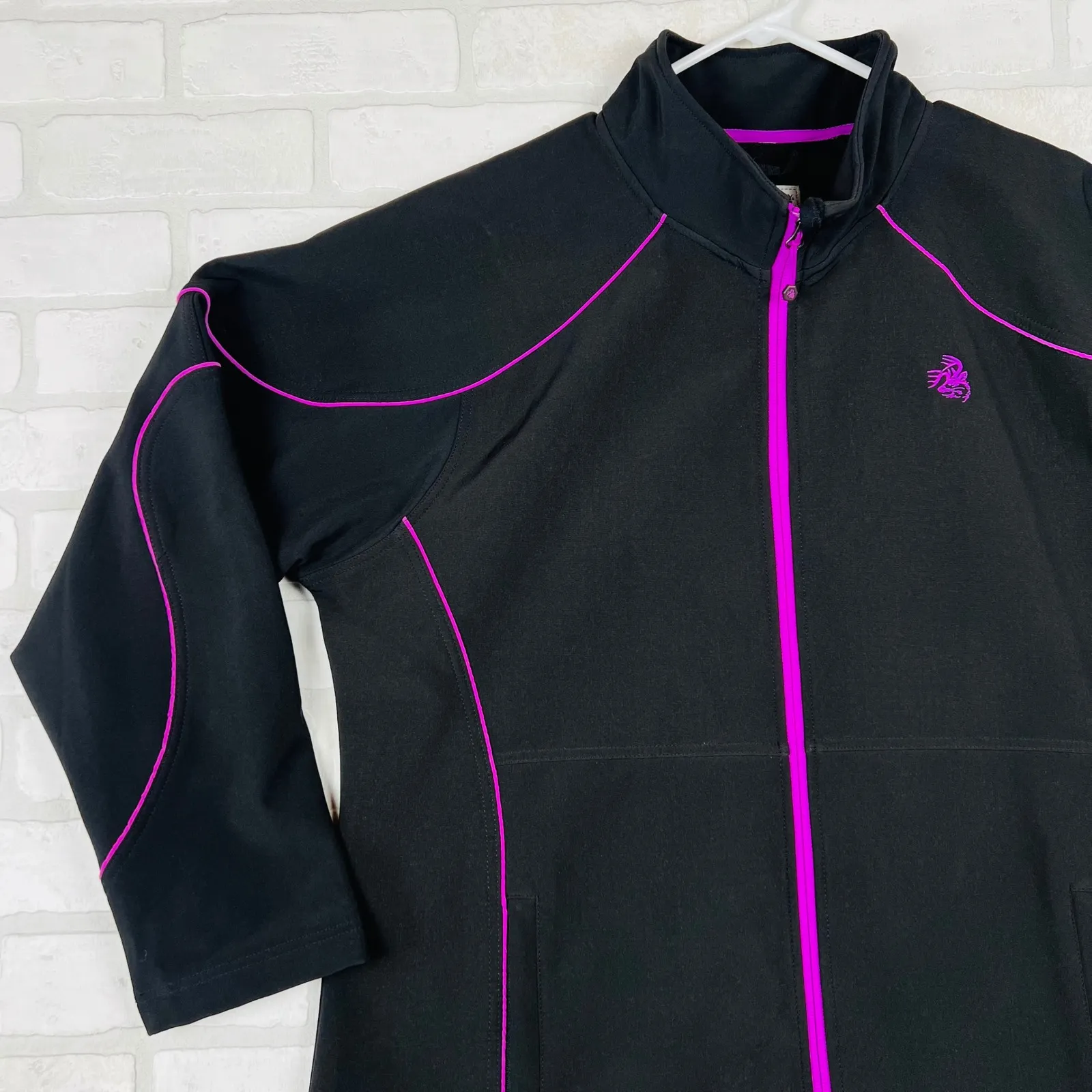 Legendary Whitetails Womens XXL Black Jacket Full Zip Up‎ Purple Trim - Image 12