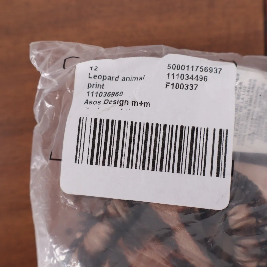 ASOS Design Leopard Animal Print Bikini Bottoms Size US 8 Brown - Image 6