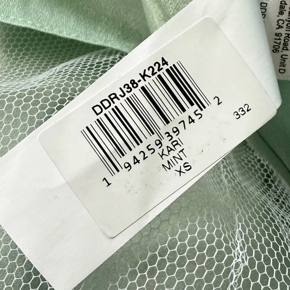 Dress the Population Women's Kari Embroidered Fit & Flare Dress Mint Sz XS NWT - Image 10